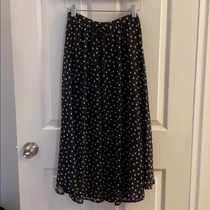NWT Midi Polka Dot Skirt